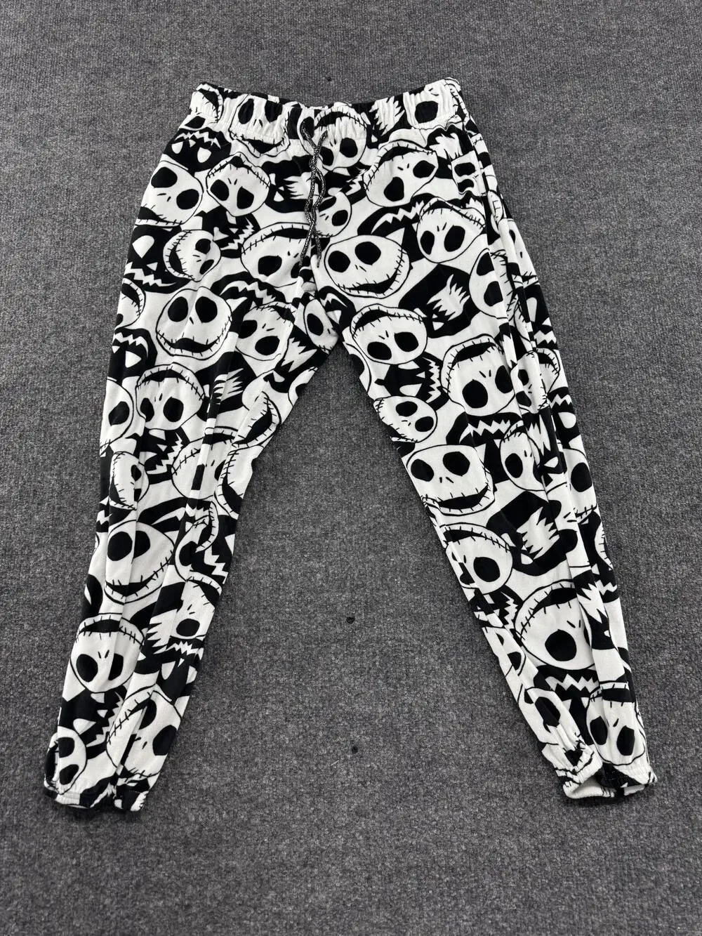 Disney Nightmare Before Christmas Pajama Pants Kids 8-10 Jack Fleece Black
